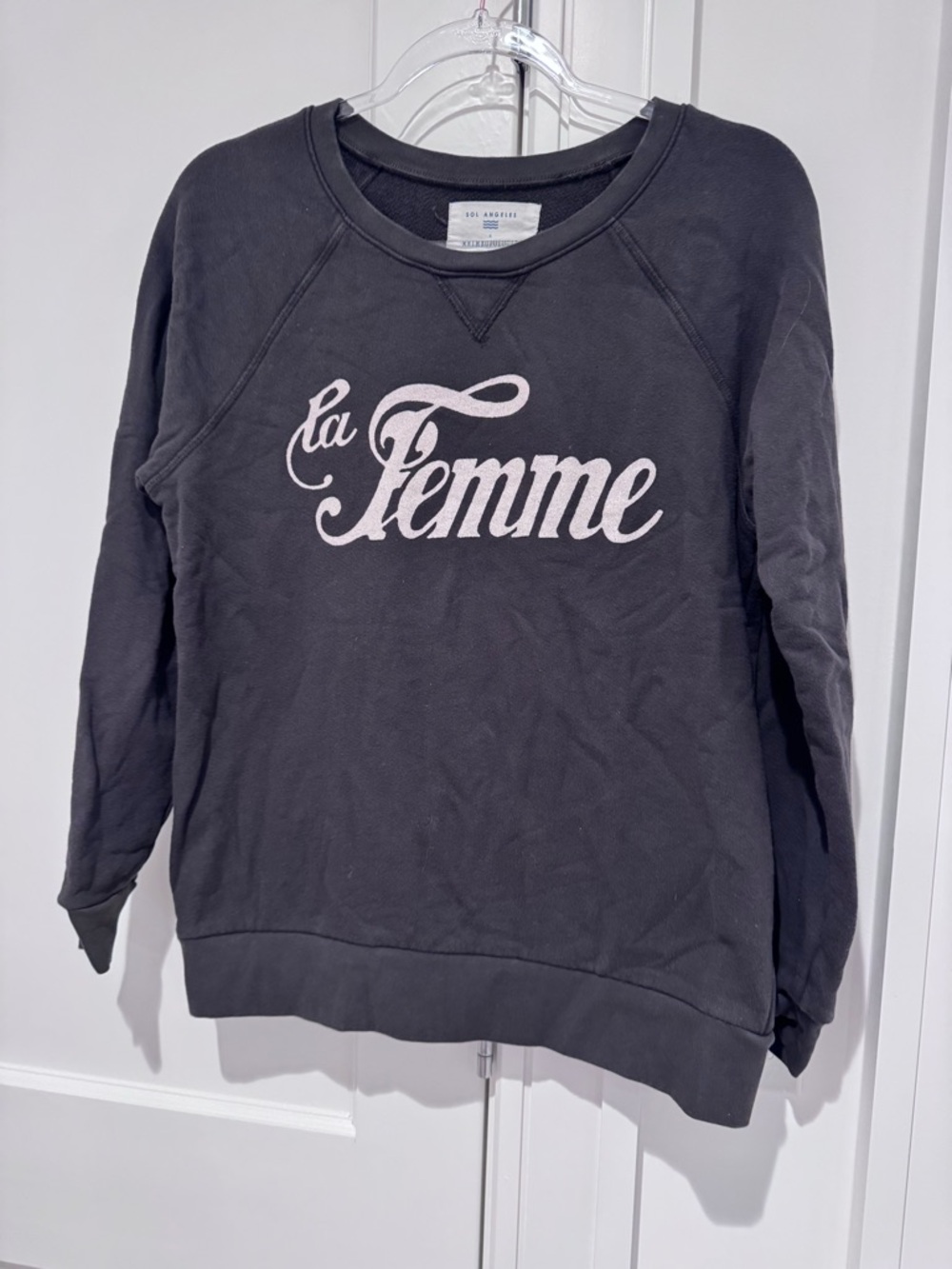 Sol Angeles Black Crewneck Sweatshirt